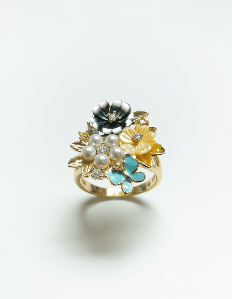 Y25_flower RING-ITALIAN